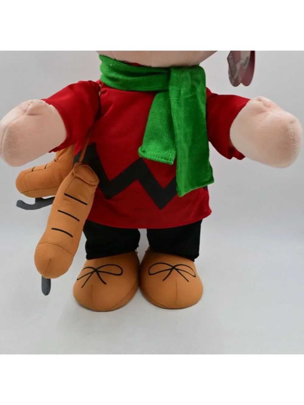 Gemmy Peanuts Charlie Brown Christmas Plush Door Greeter Ice Skates 22